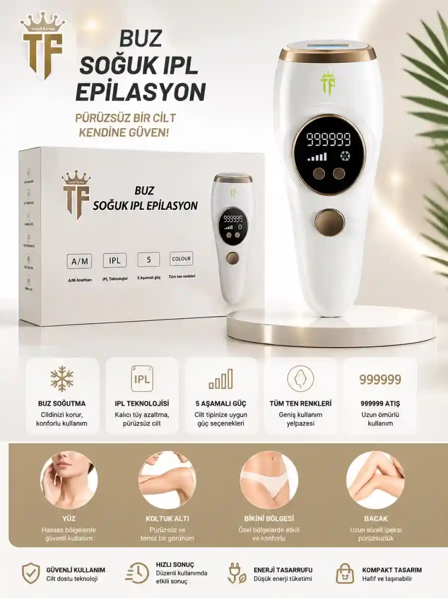 Buz soğuk ipl epilasyon cihazı