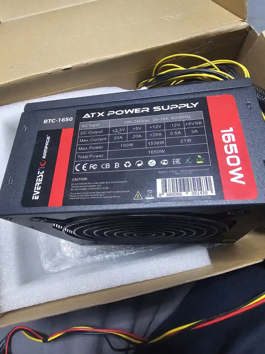 Everest 1650w atx güç kaynağı ilan görseli