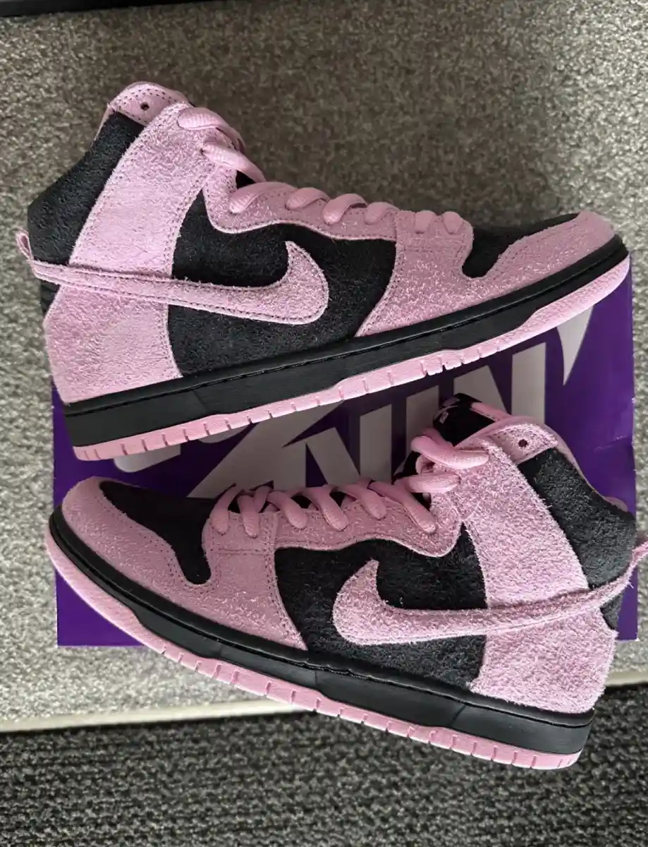 Nike pembe siyah spor ayakkabı
