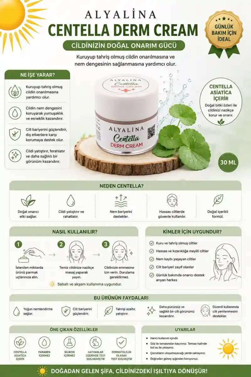 Alyalina centella derm kremi 30 ml