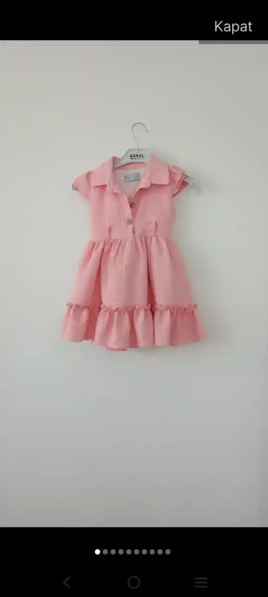 Pembe kız elbisesi