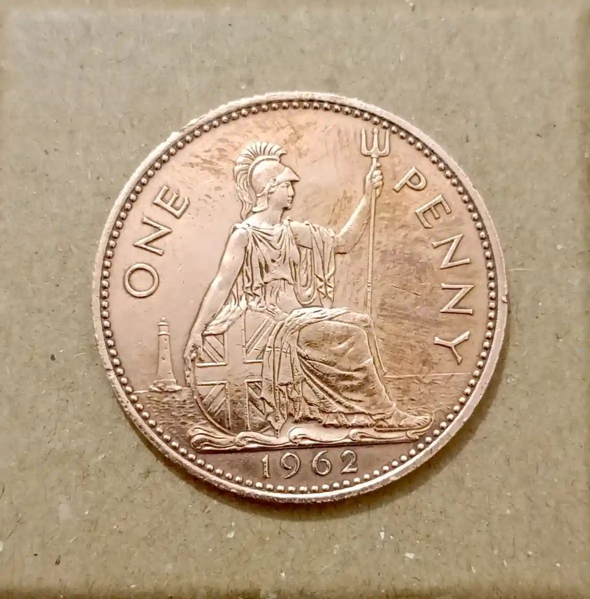 1962 yılı bir penny madeni para