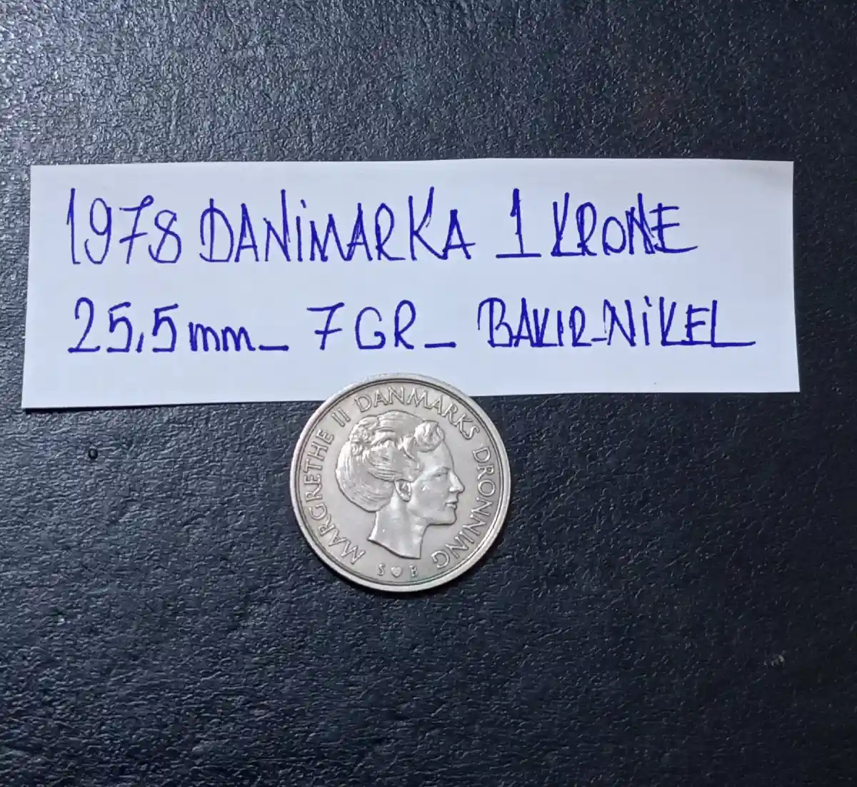 🇩🇰 1978 danimarka 1 krone madeni para