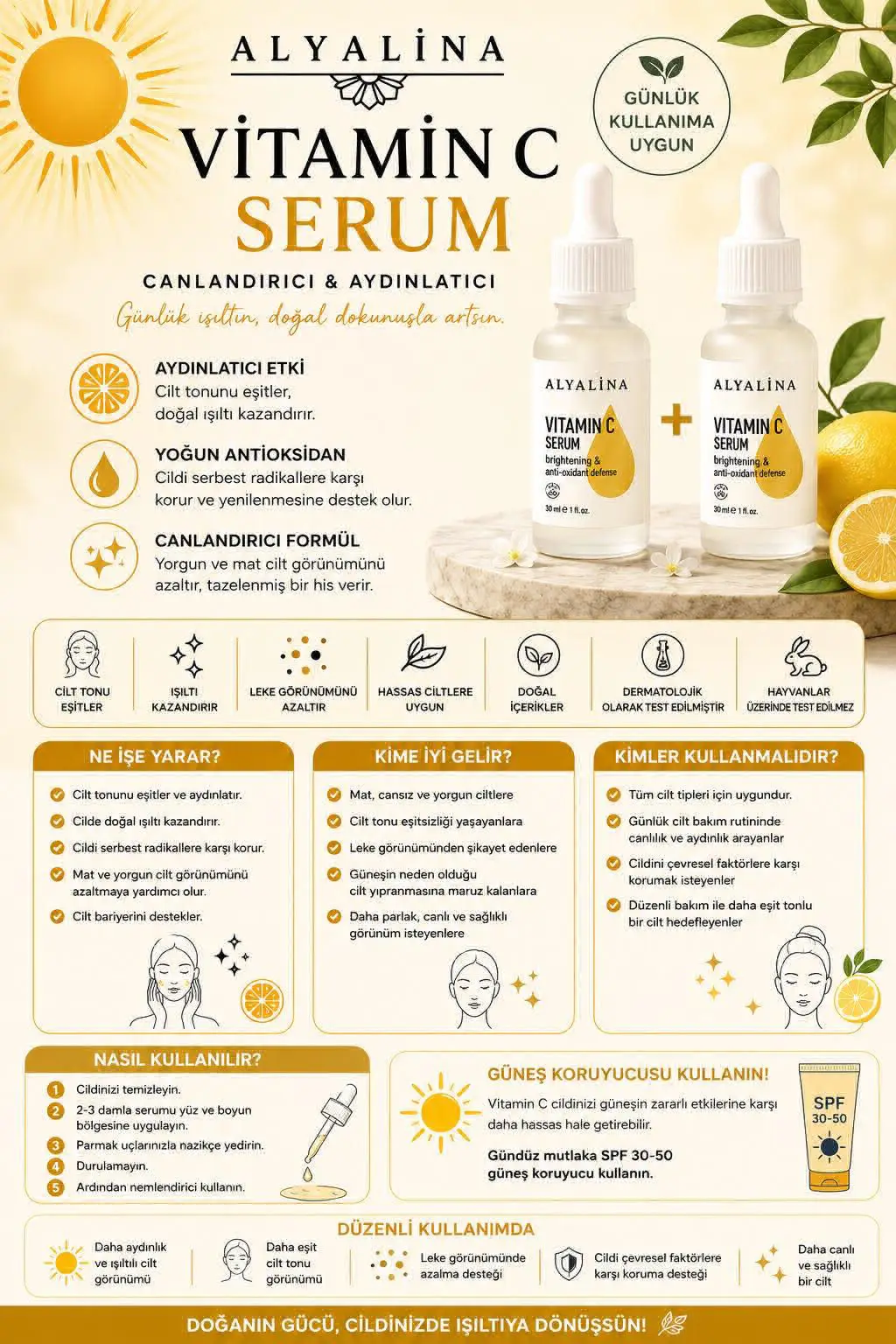 Alyalina vitamin c serumu