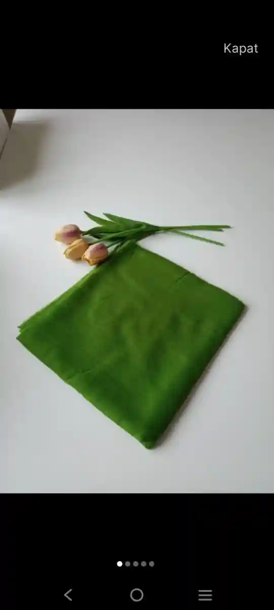 Yeşil dekoratif eşarp modelleri