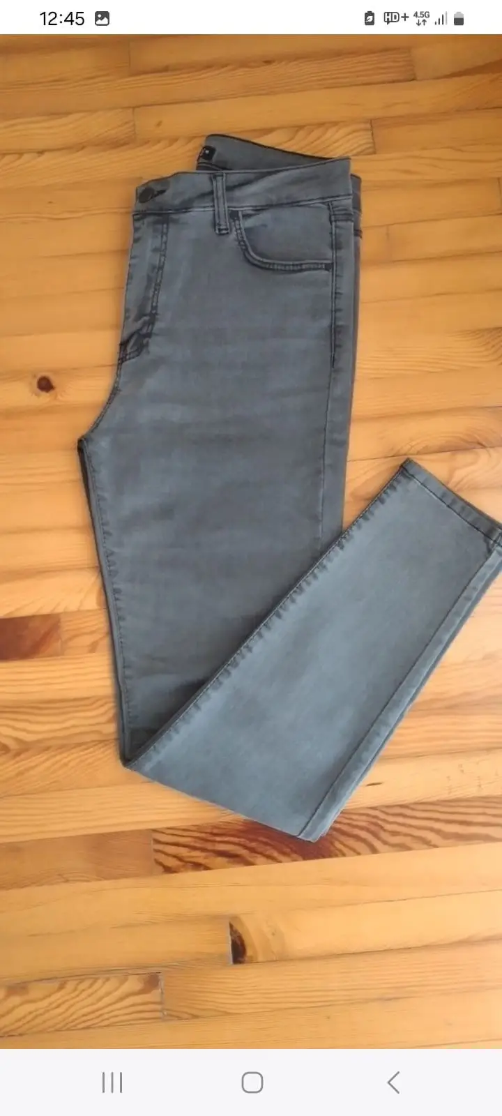 Ambar gri renkli jean pantolon
