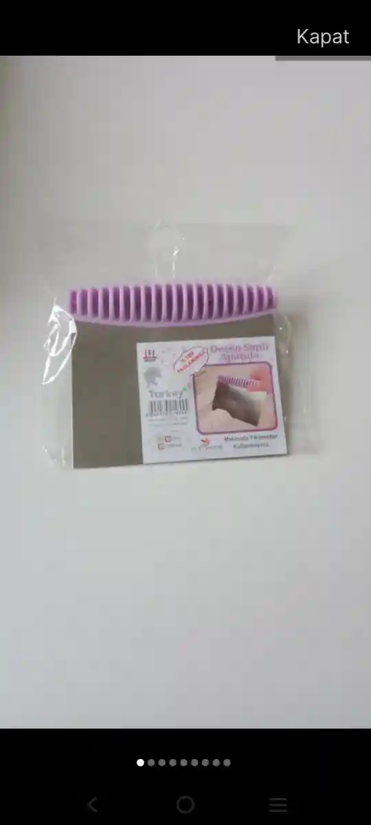 Mor saplı pasta spatulası