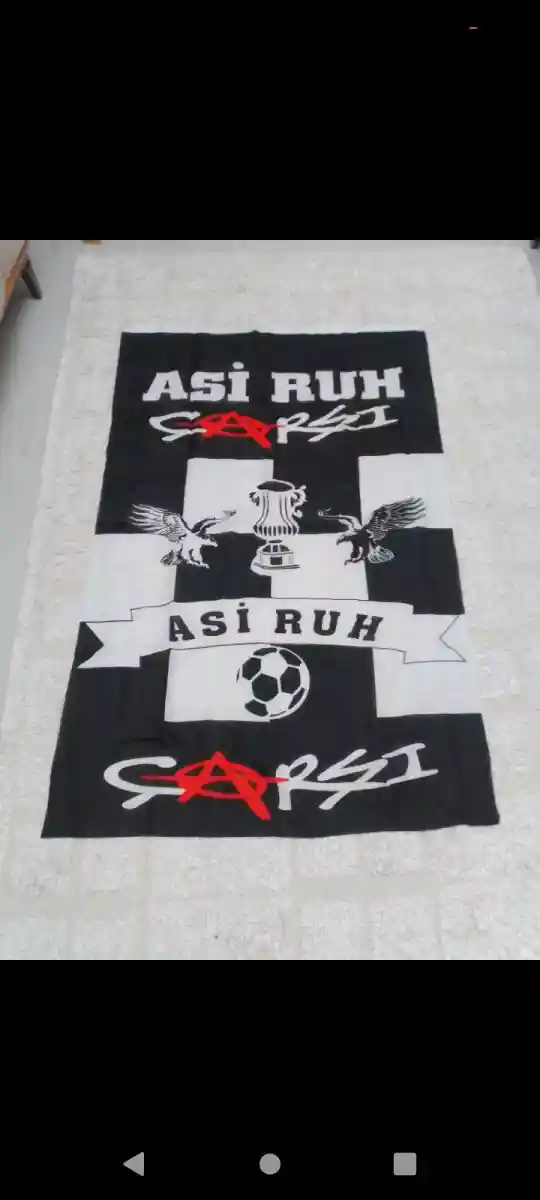 Büyük boy.asi ruh çarşı bayrağı