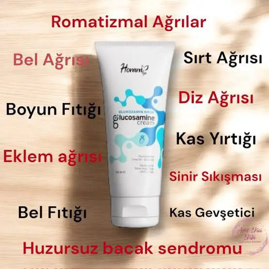 Ağrı giderici glukozamin kremi