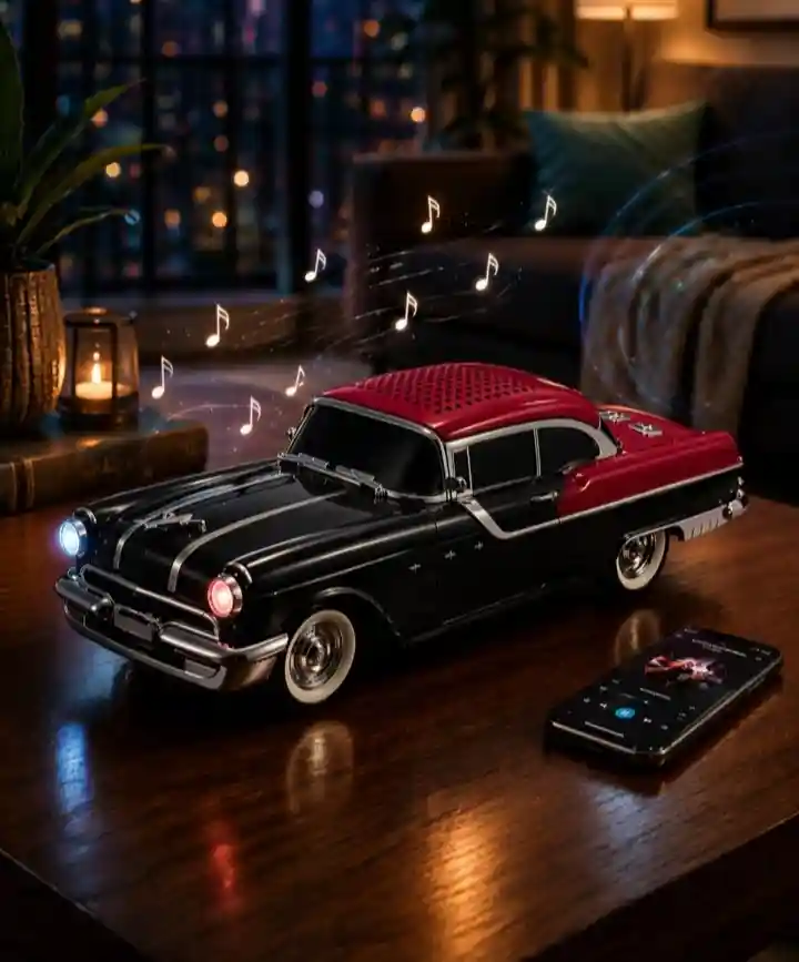 Retro araba tasarımlı müzik kutusu