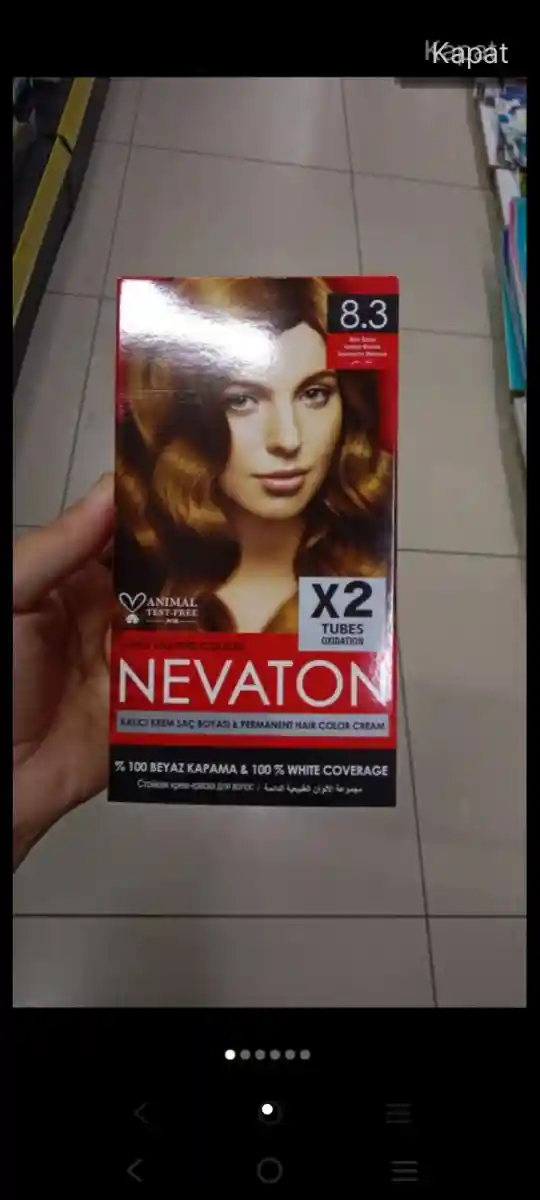 Nevaton 8.3 karamel saç boyası
