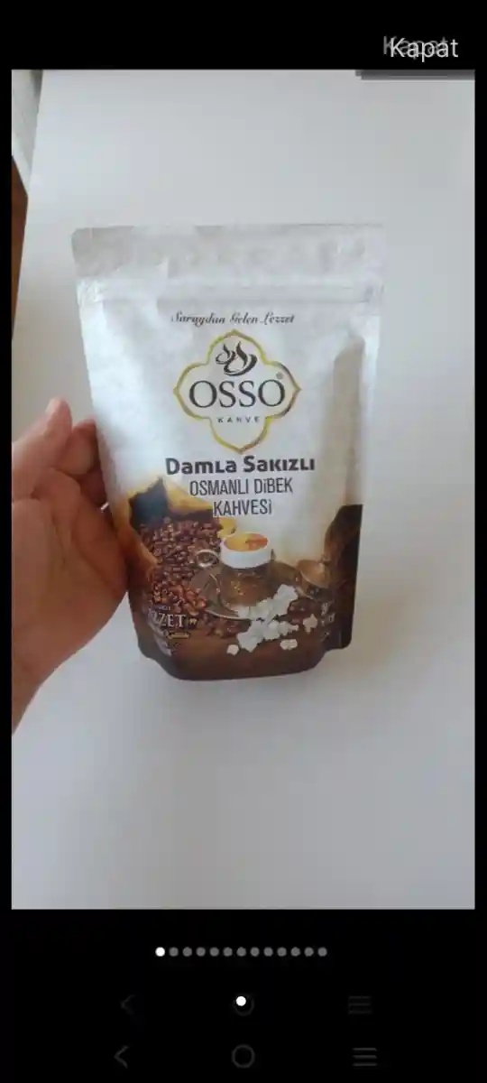 Osmanlı usulü damla sakızlı kahve