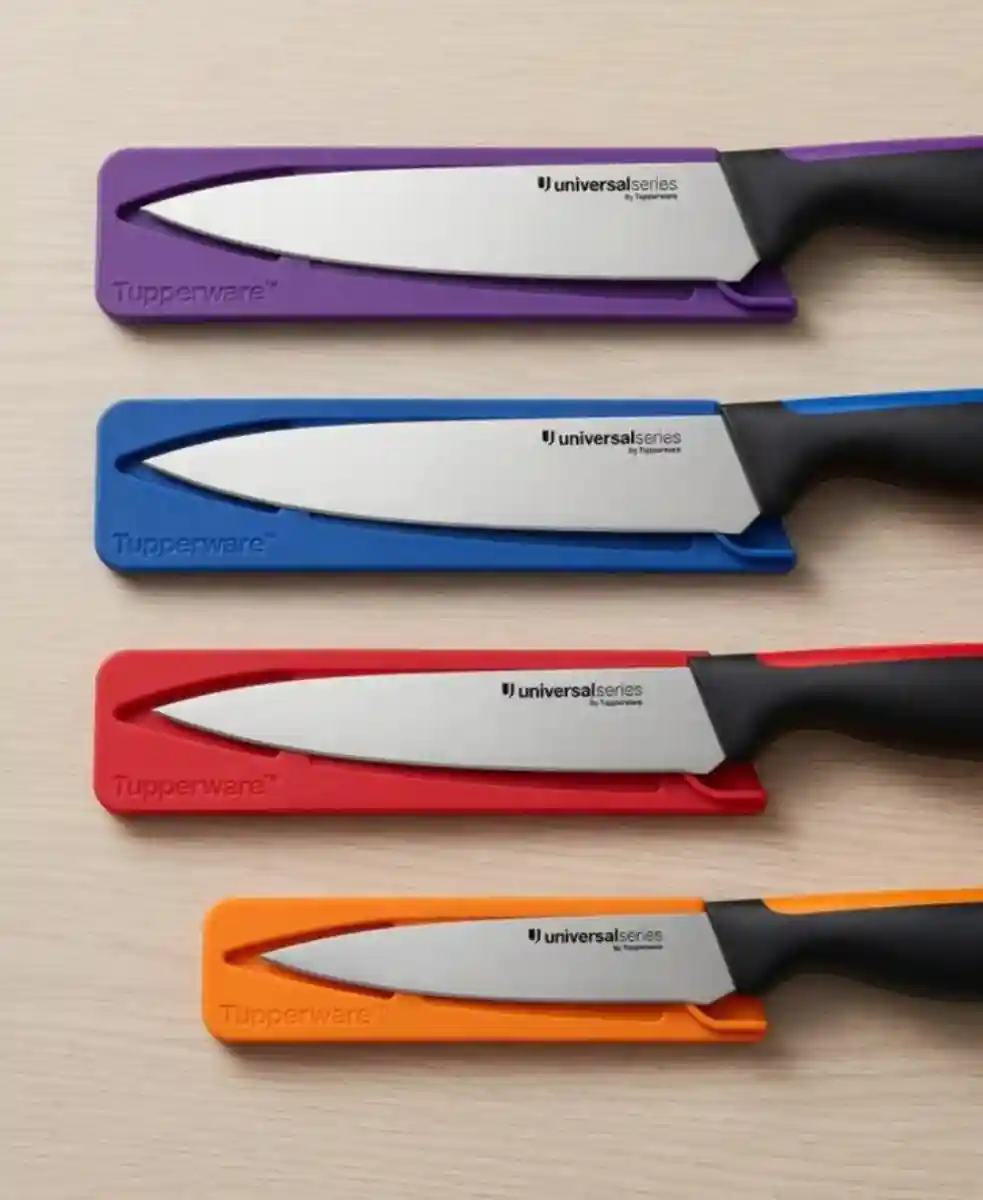 Renkli tupperware bıçak seti
