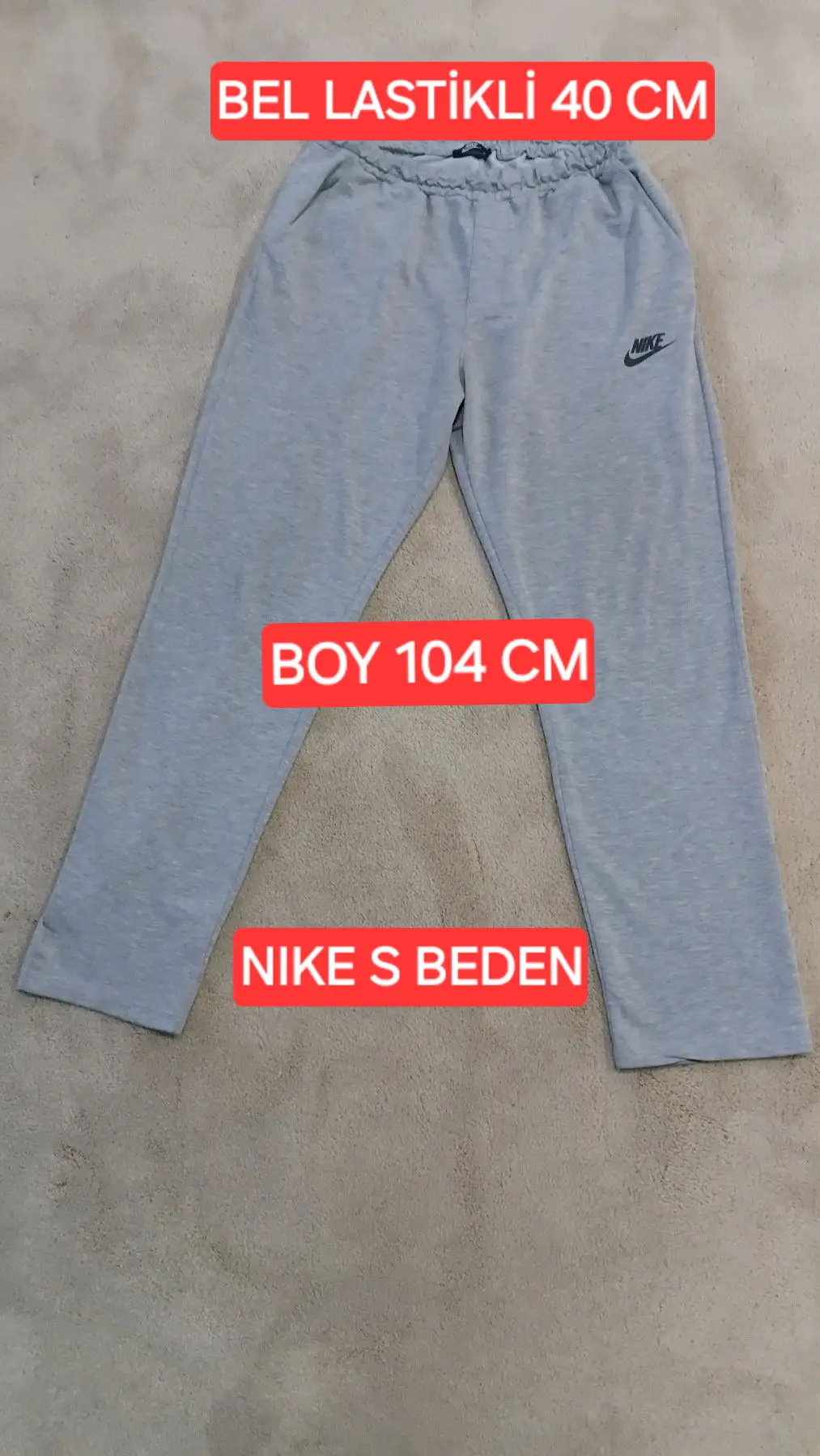 Nike gri eşofman altı s beden