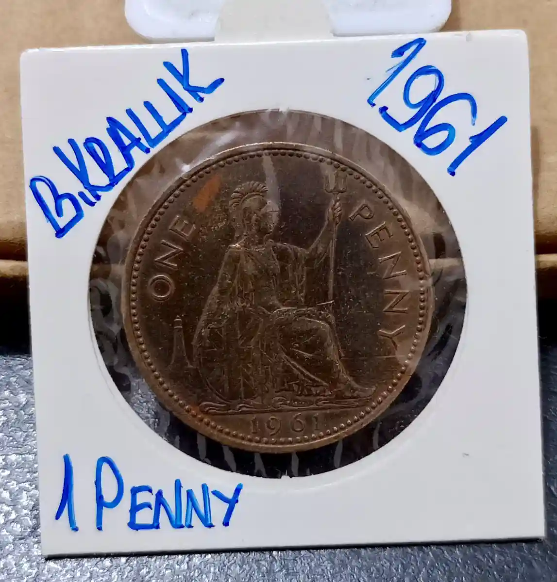 1961 yılı 1 penny madeni para mükemmel kondisyon