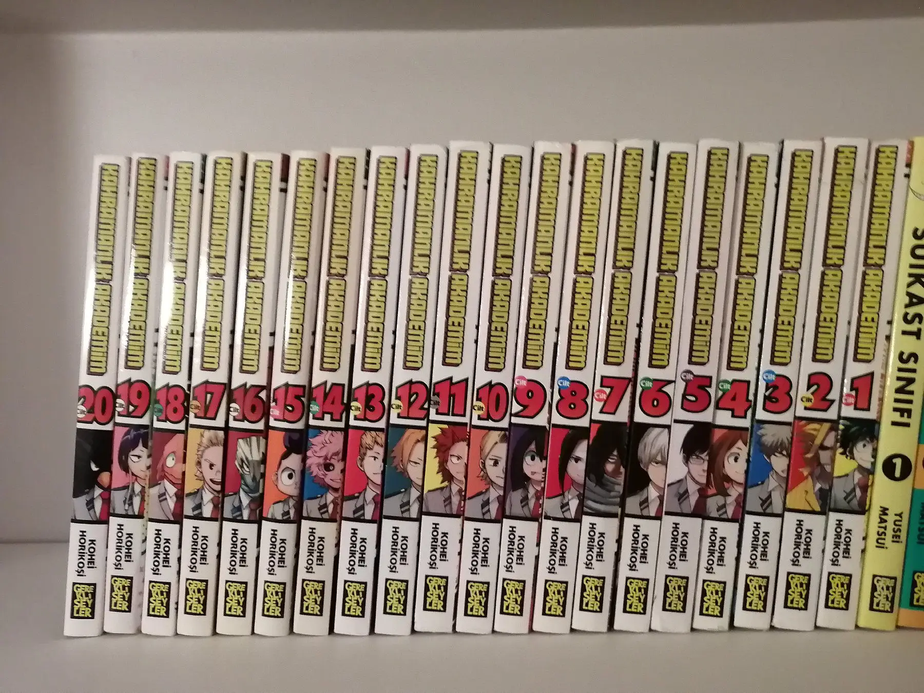 Kahramanlık akademim 1-20 manga seti
