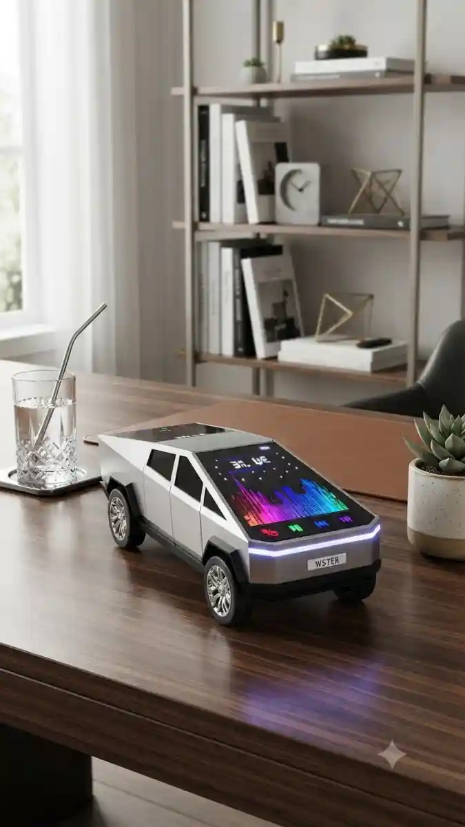 Araç tasarımına sahip bluetooth hoparlör