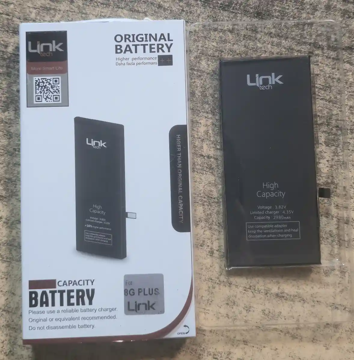 Iphone 8 plus linktech 2980 mah batarya garantili ilan görseli