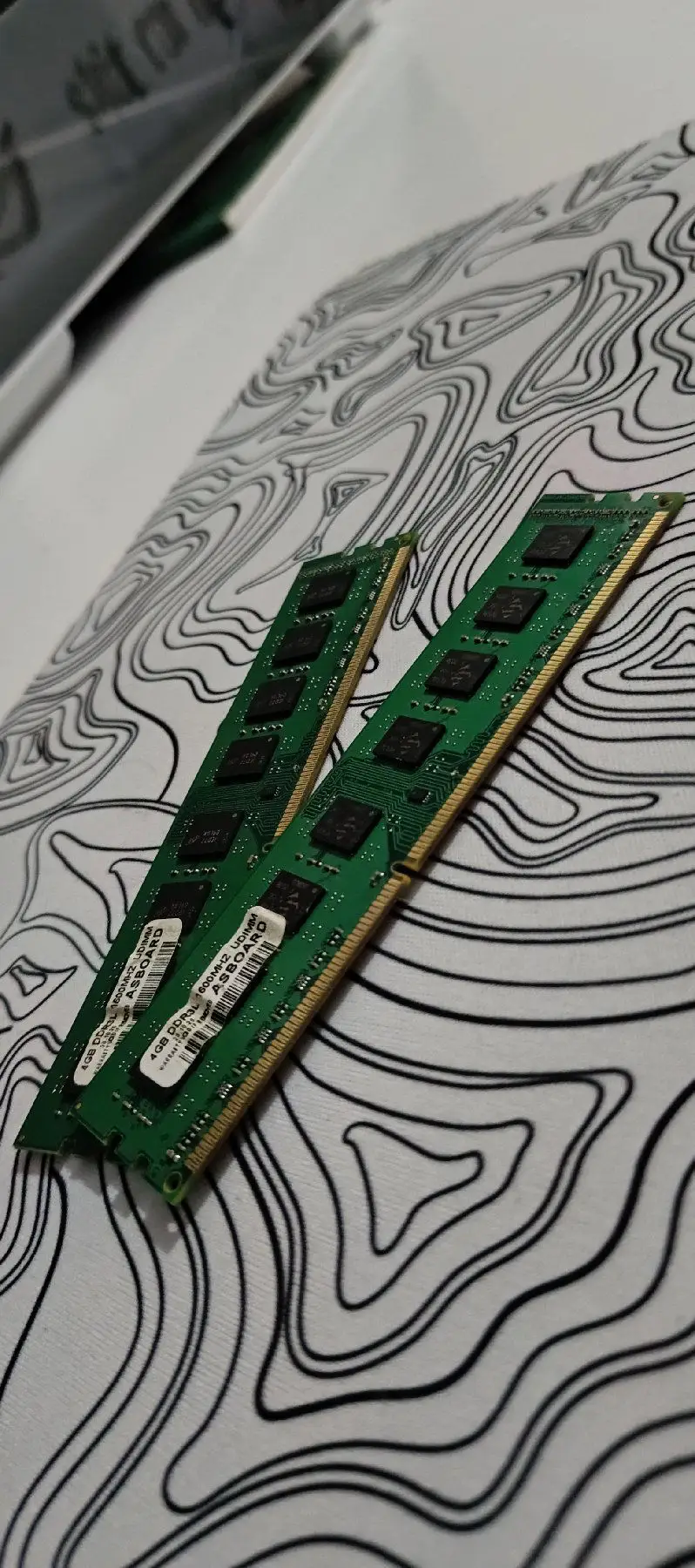 Asboard 4+4=8 gb 1600 mhz ddr3 ram kit