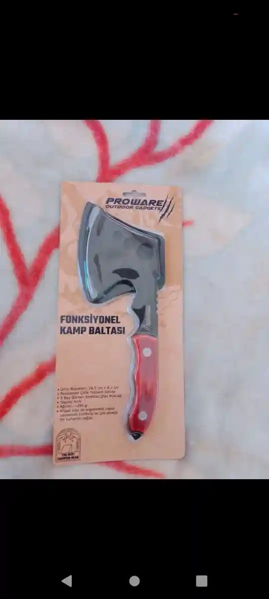 Fonksiyonel kamp baltası - pratik ve kullanışlı