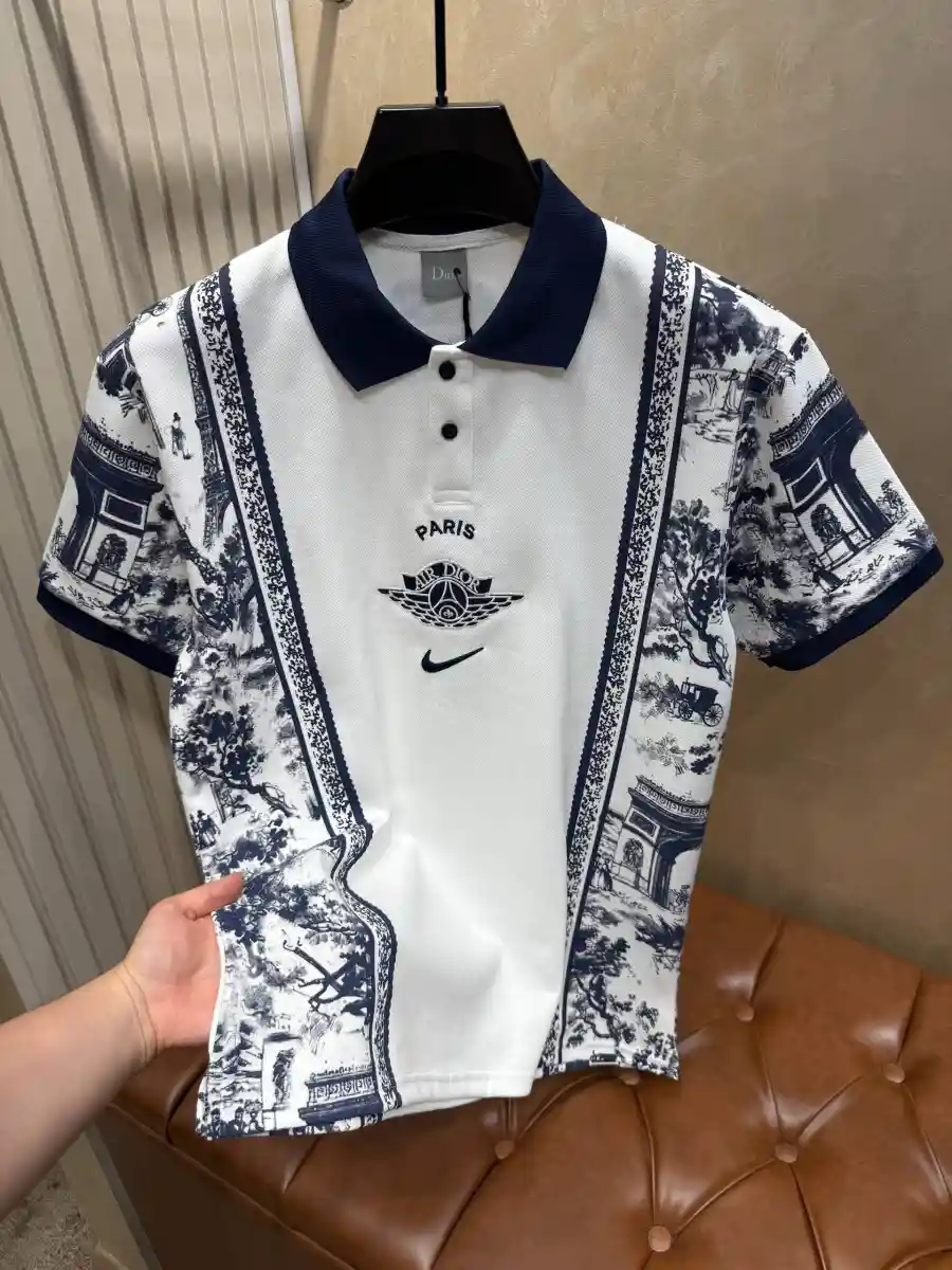 Nike paris x christian dior polo yaka t-shirt