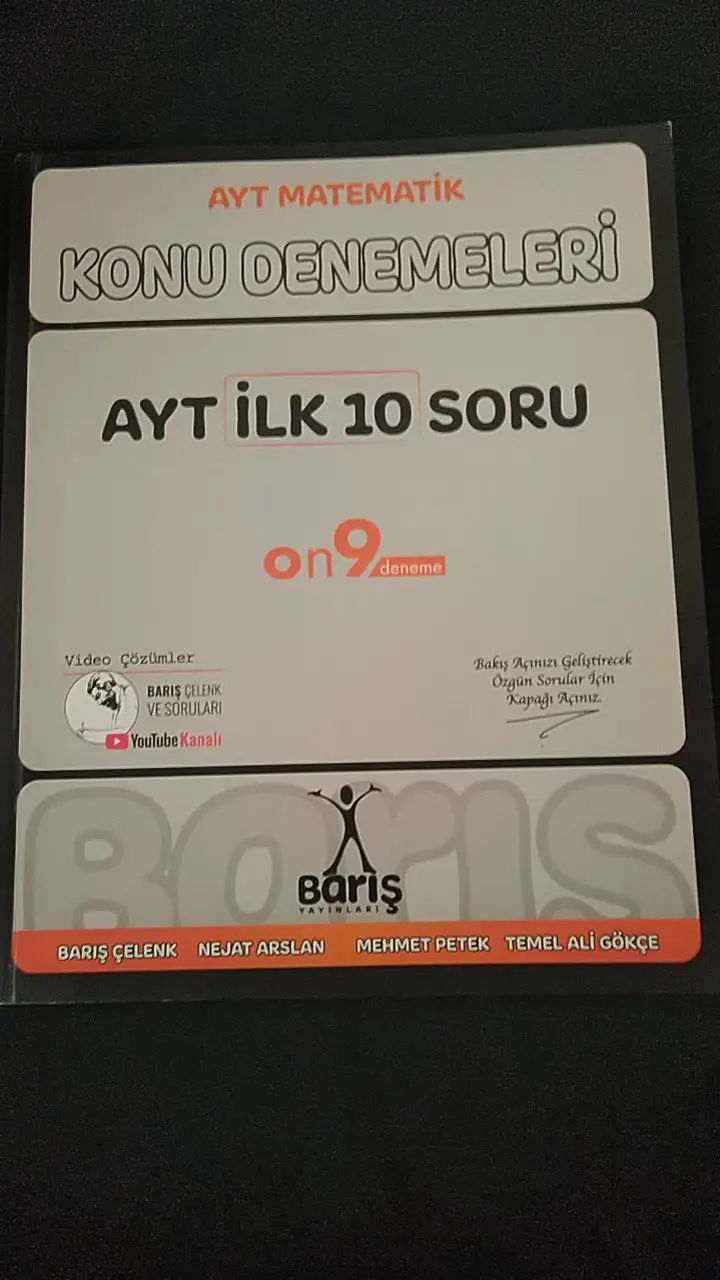 Ayt matematik konu denemeleri
