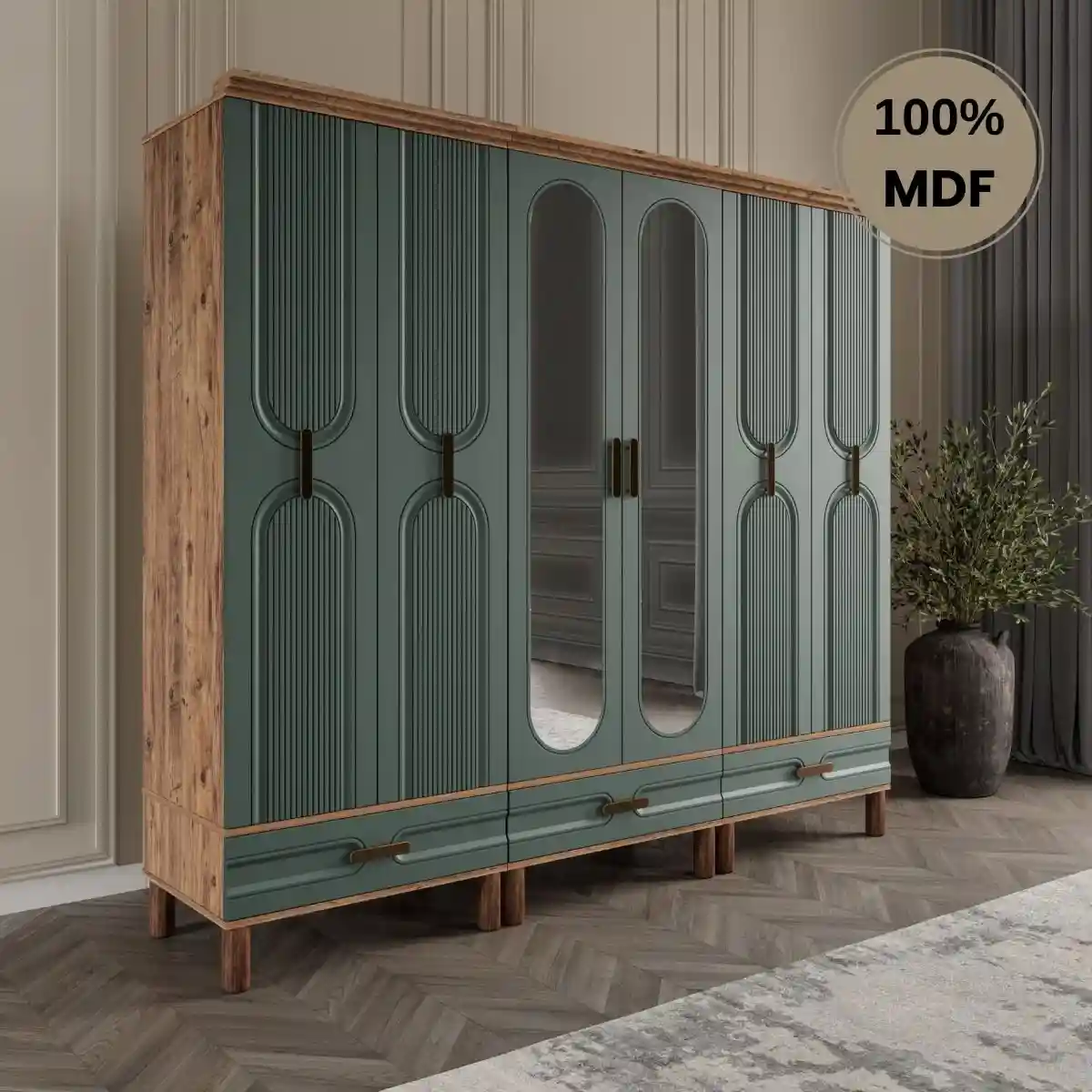 Gardırop elbise dolabı mdf sıfır imalattan