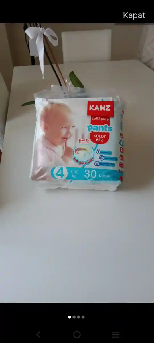 Kanz bebek bezi 4 numara 30 adet