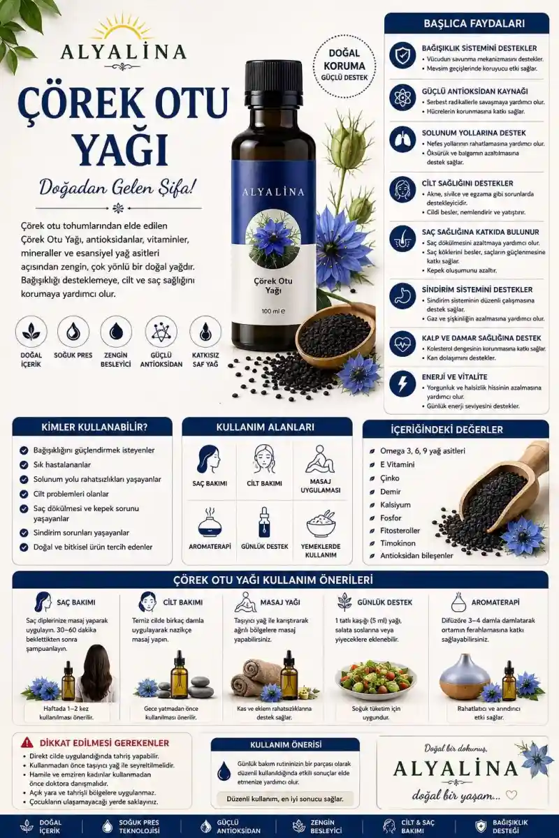 Alyalina çörek otu yağı 100 ml