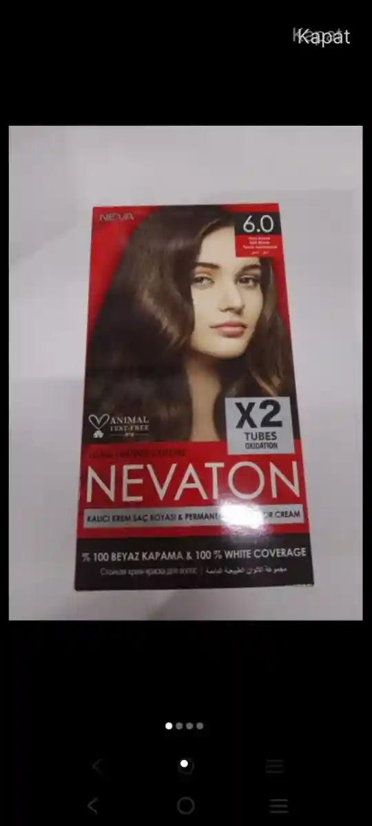 Nevaton 6.0 saç boyası kremi