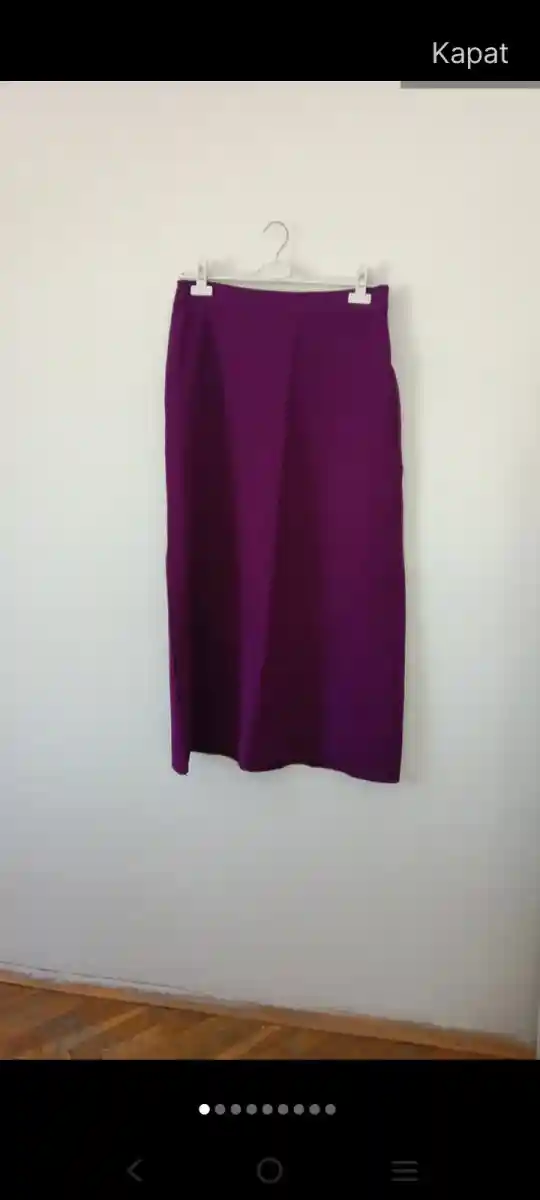 Mor renkli midi etek