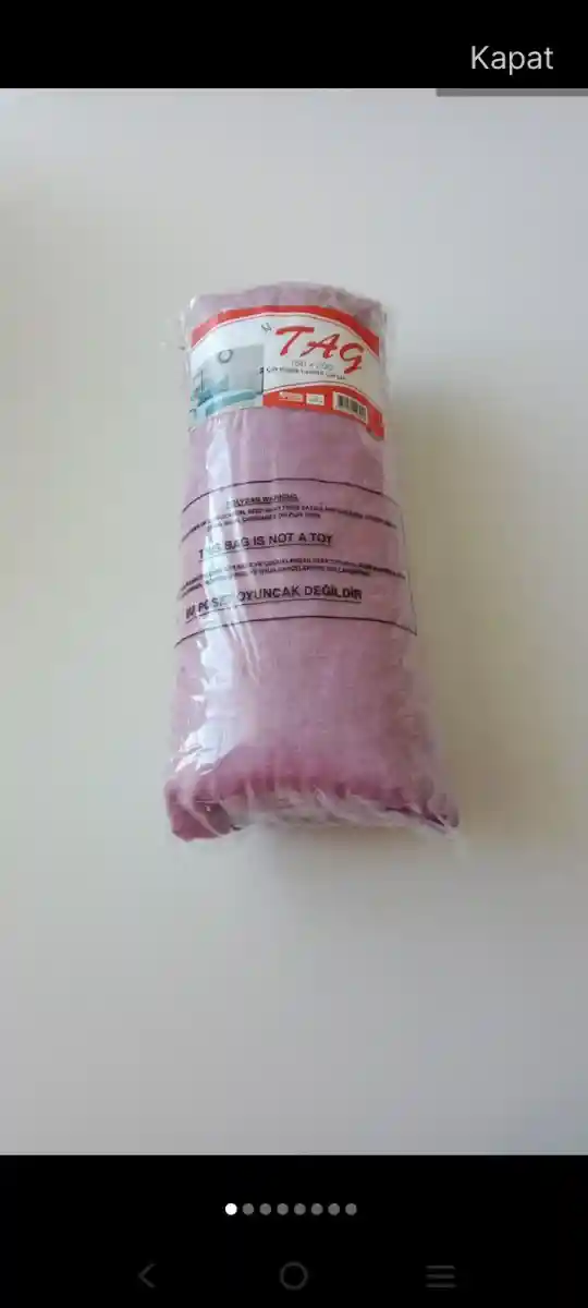 Pembe renkli lastikli çarşaf çift kişilik