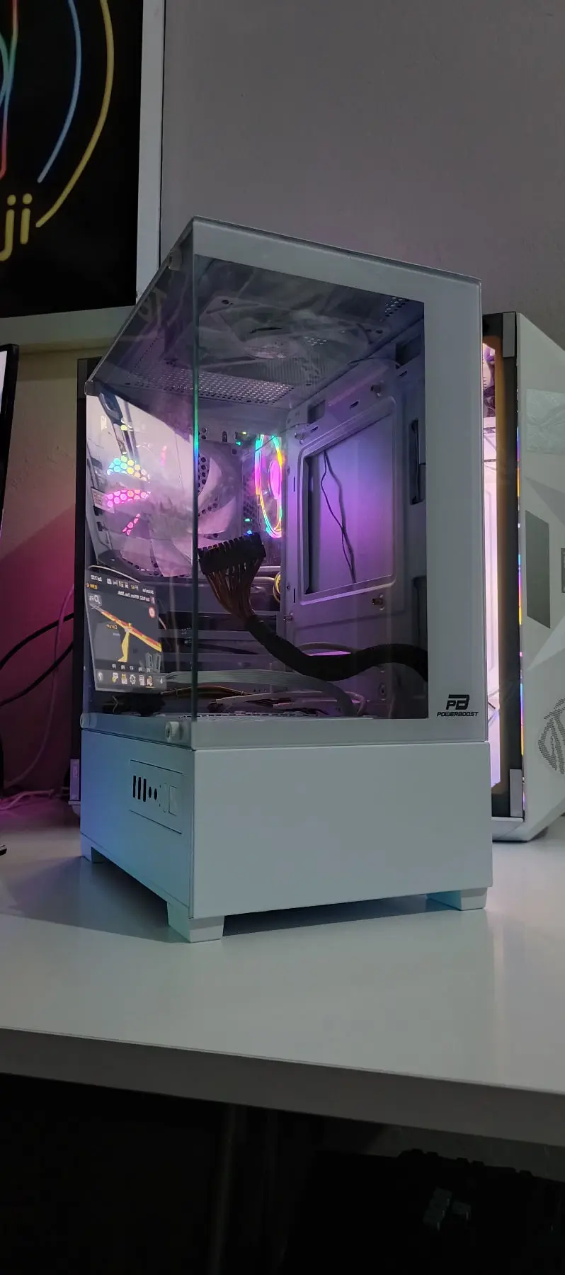 Powerboost akvaryum rgb boş kasa+everest 350w power supply