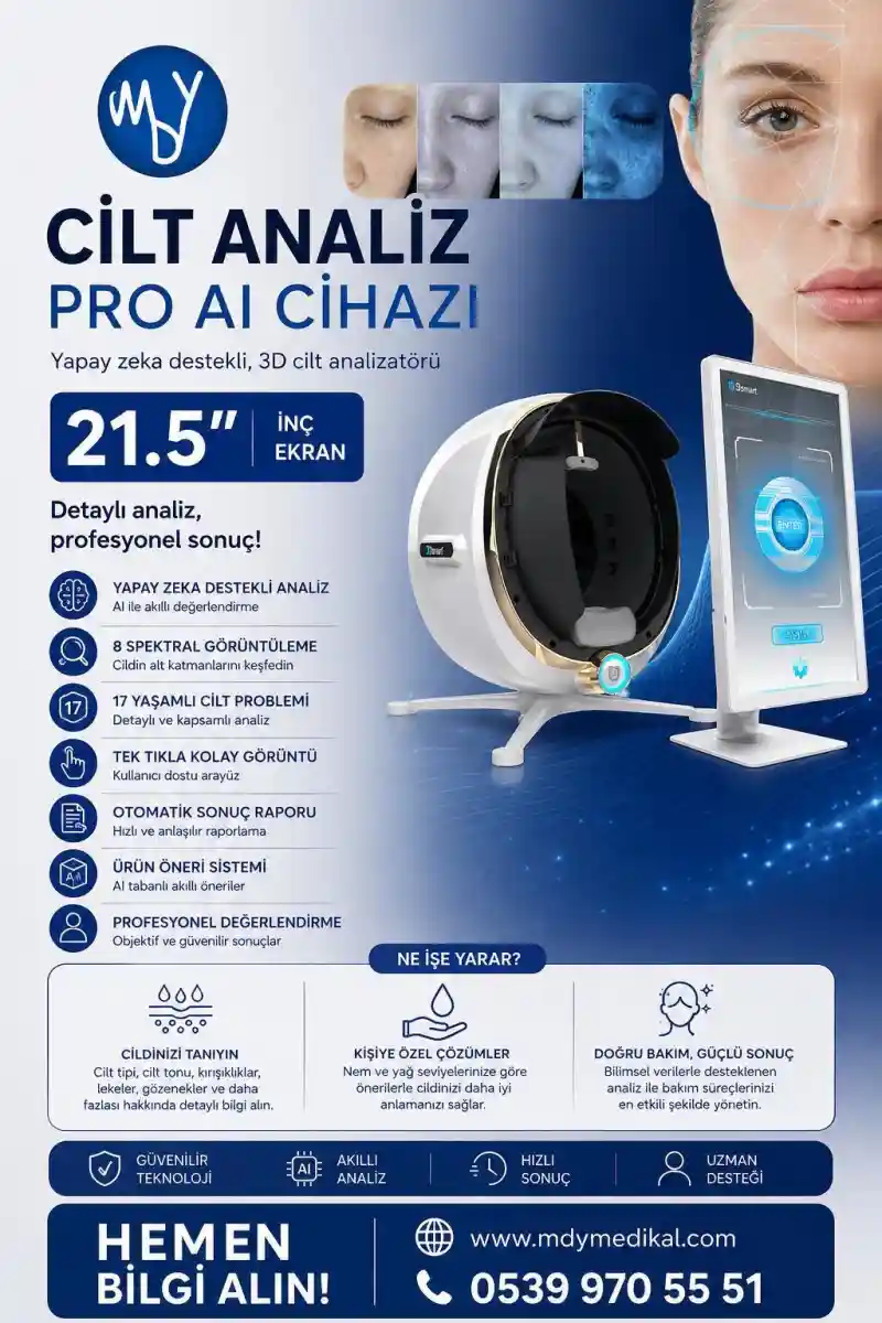 Yapay zeka destekli cilt analiz cihazı