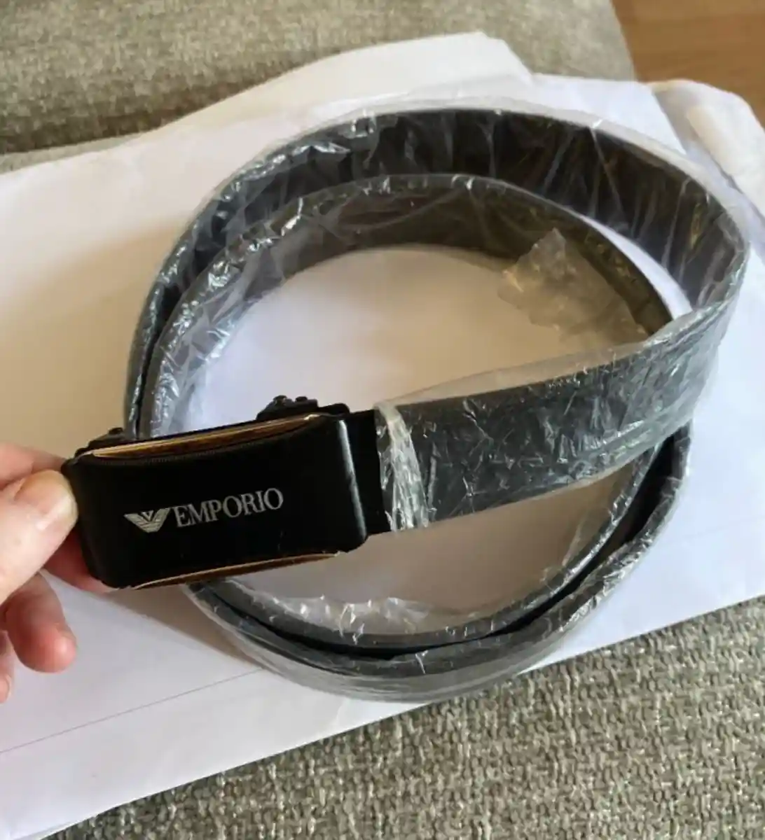 Emporio armani deri erkek kemer