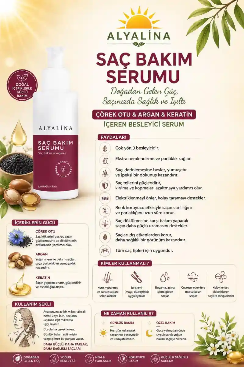 Alyalina saç bakım serumu