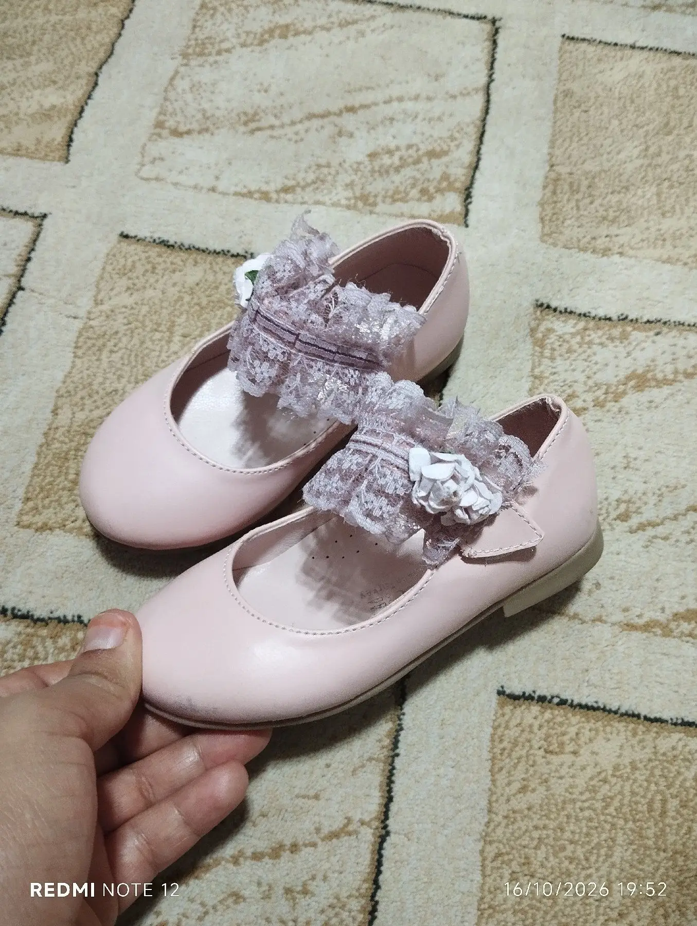 Pembe kız çocuk ayakkabısı23 no kullanılmamış