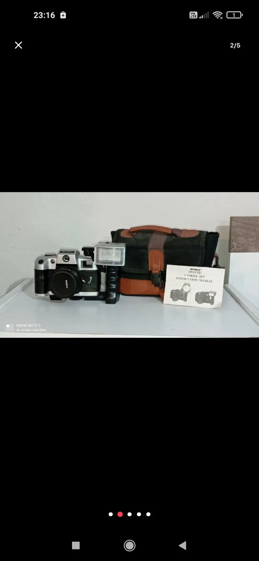 Sony deluxe camera set instruction