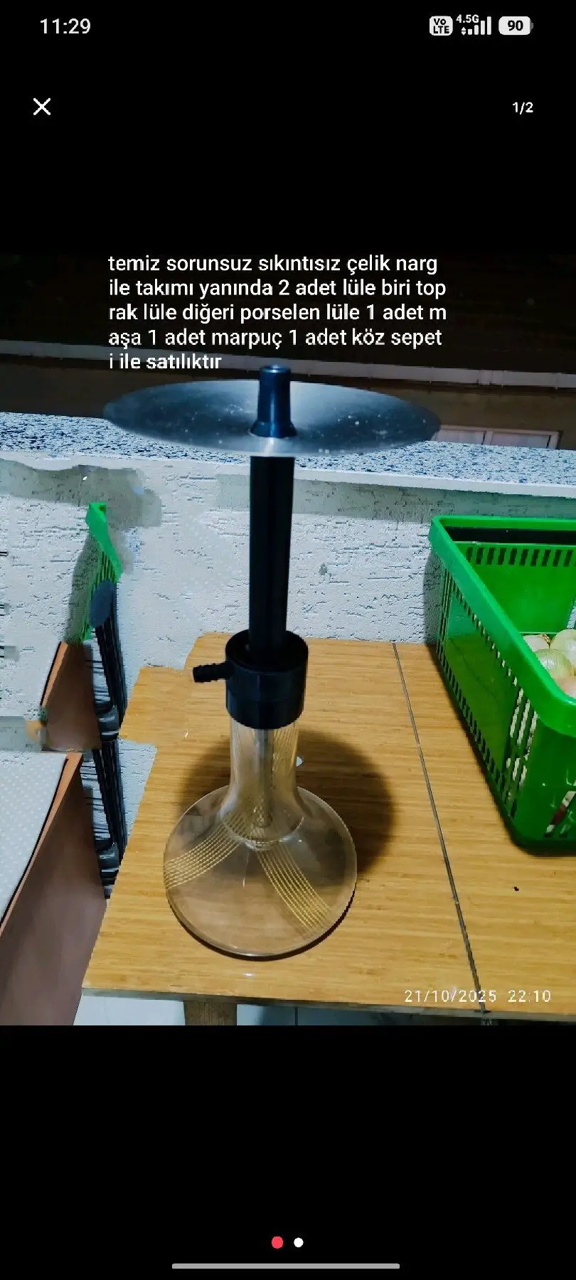 çelik nargile takımı temiz sorunsuz sıkıntısız