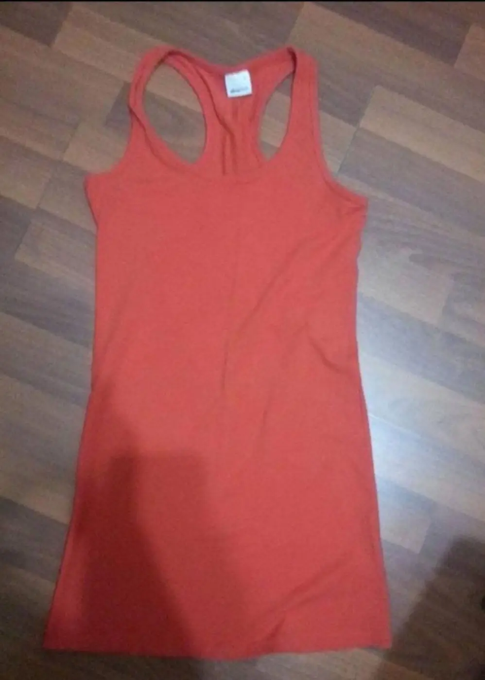 Kırmızı racerback basic atlet t-shirt s beden