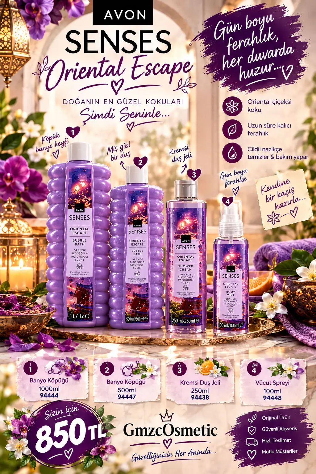 Avon senses oriental escape seti