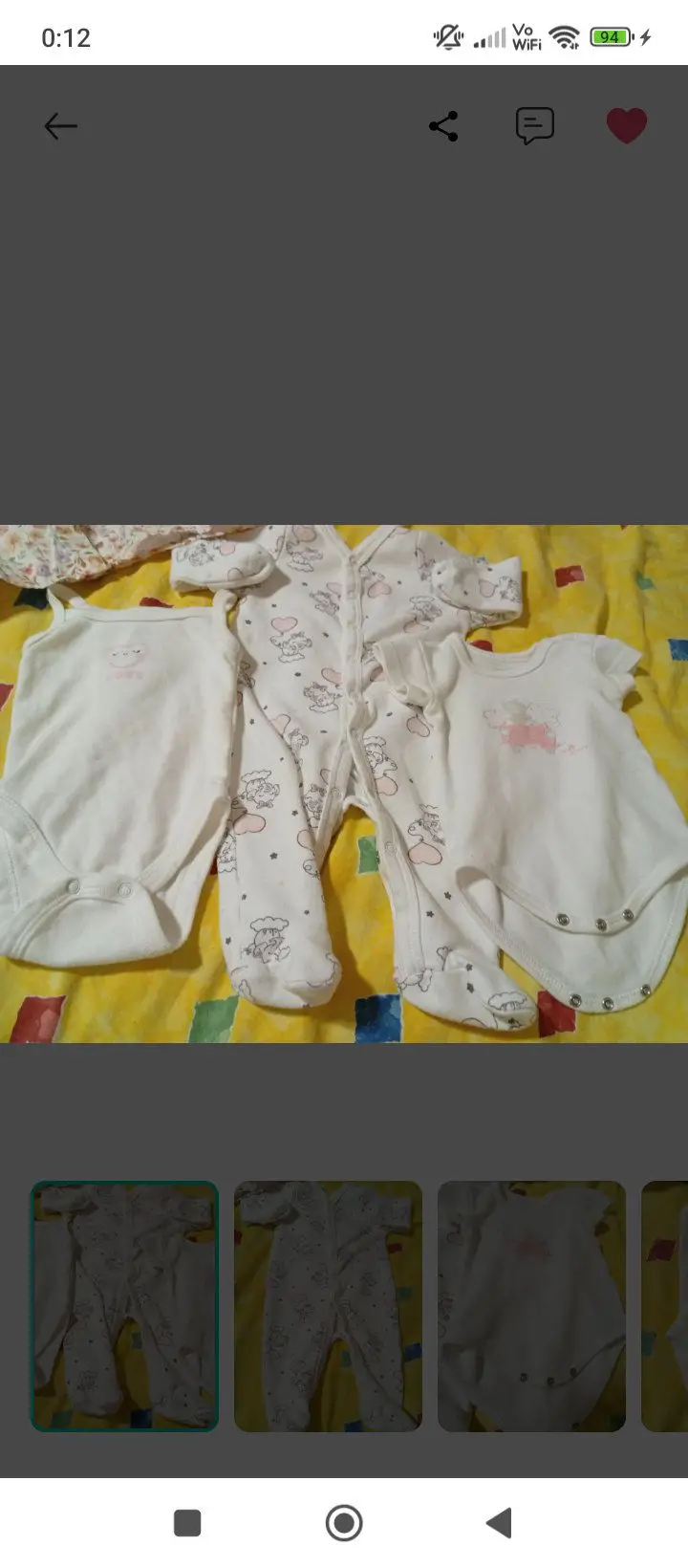 Bebek tulum ve body seti