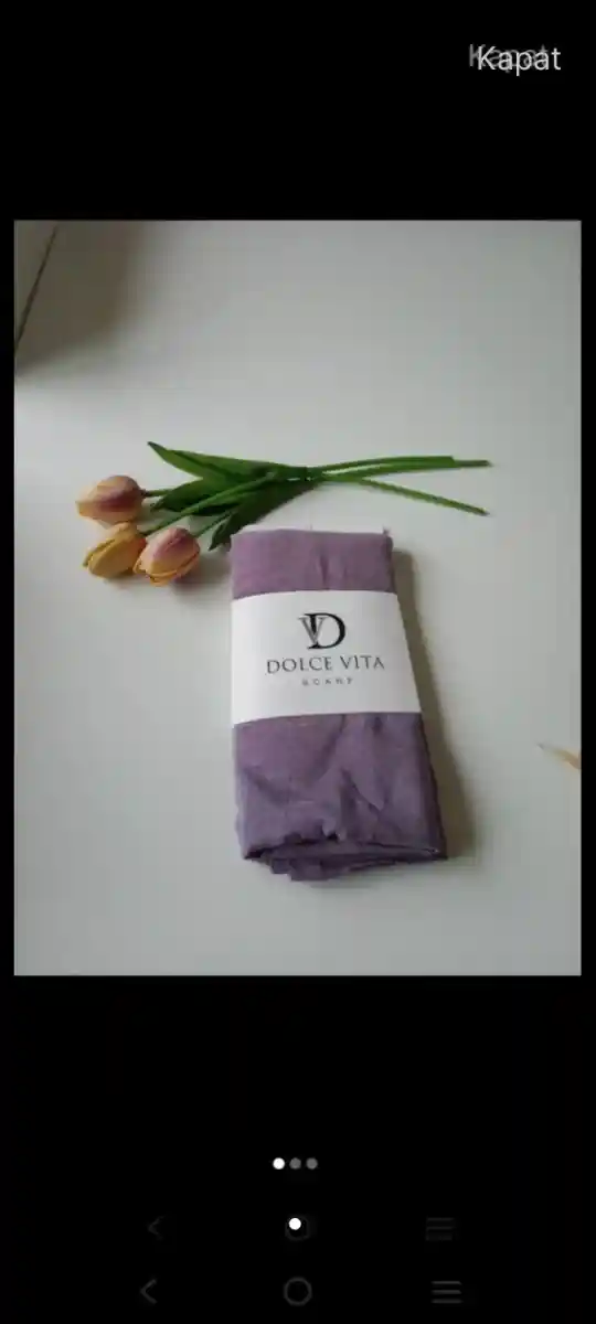 Mor renkli dolce vita şal