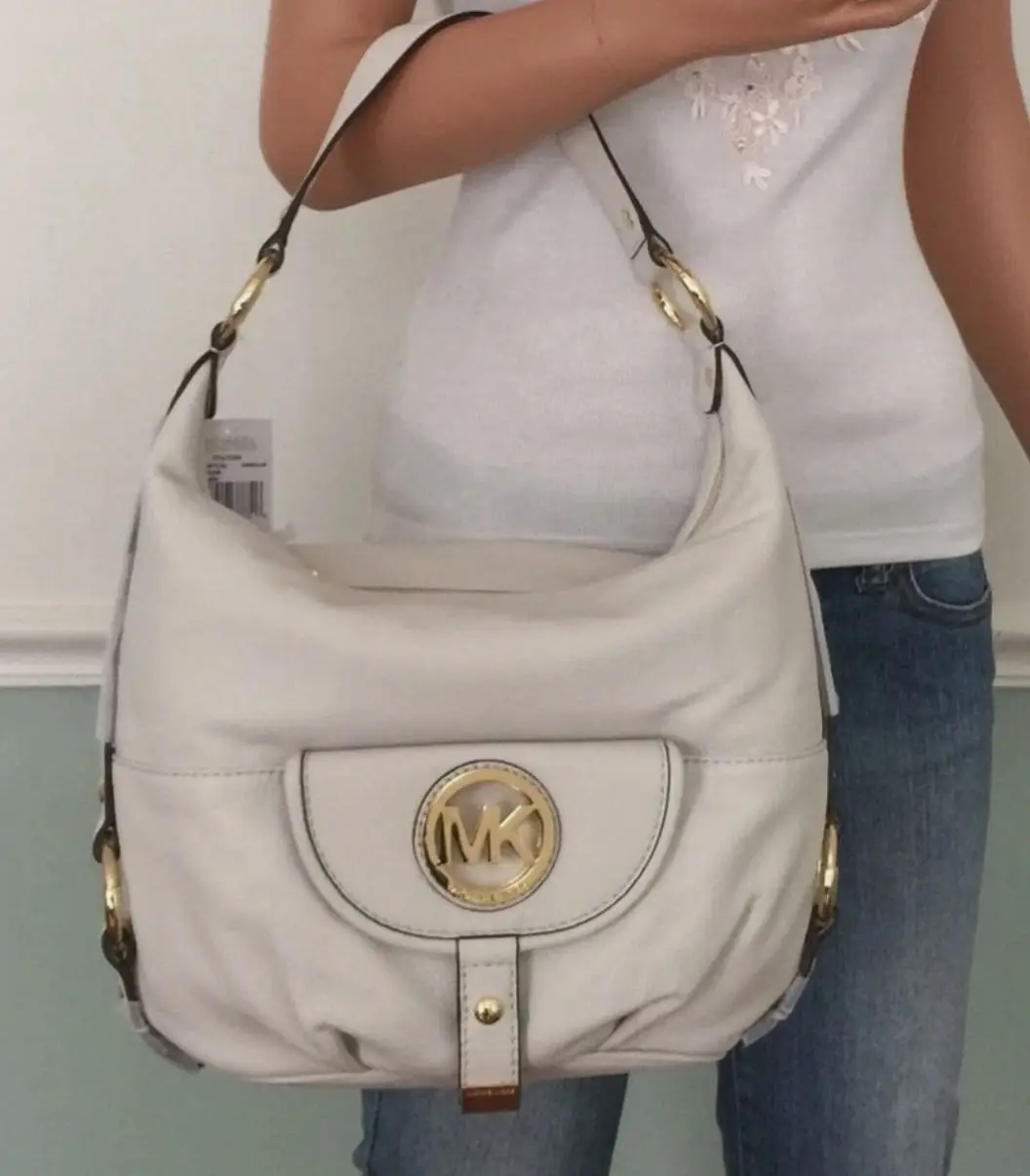 Michael kors fulton orijinal deri hobo çanta - kullanılmamış / sıfır