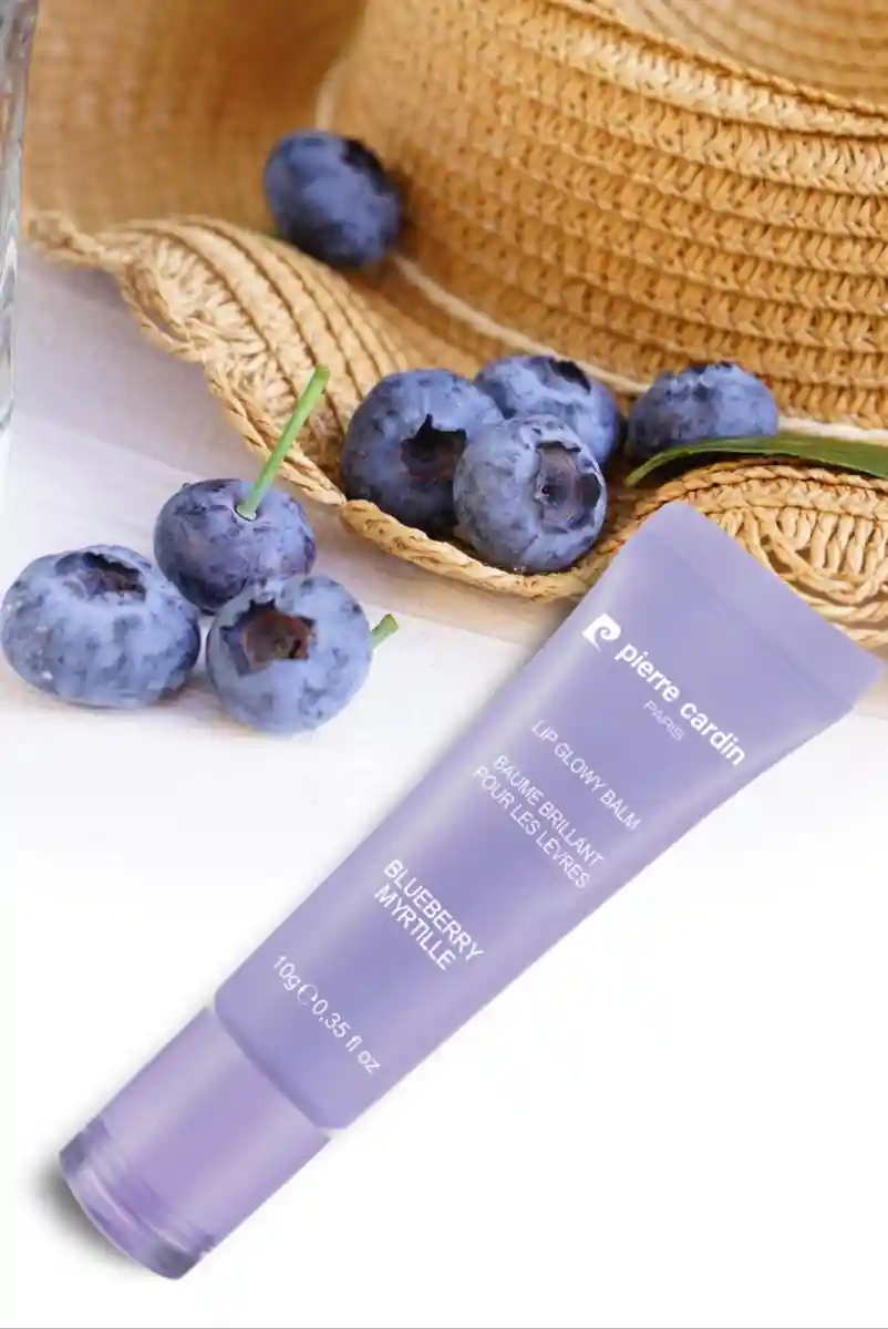 Pierre cardin lip glowy balm - parlak dudak balmı - blueberry myrtille - 10 gr