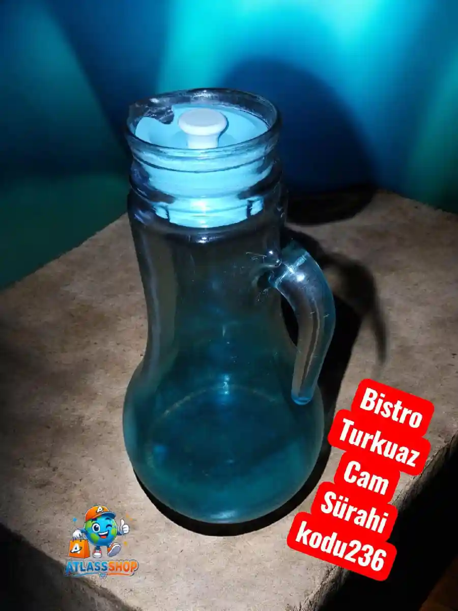 #bistro #turkuaz #cam #sürahi kodu236