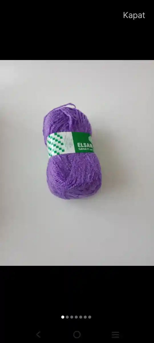 Mor renkli örgü i̇pi