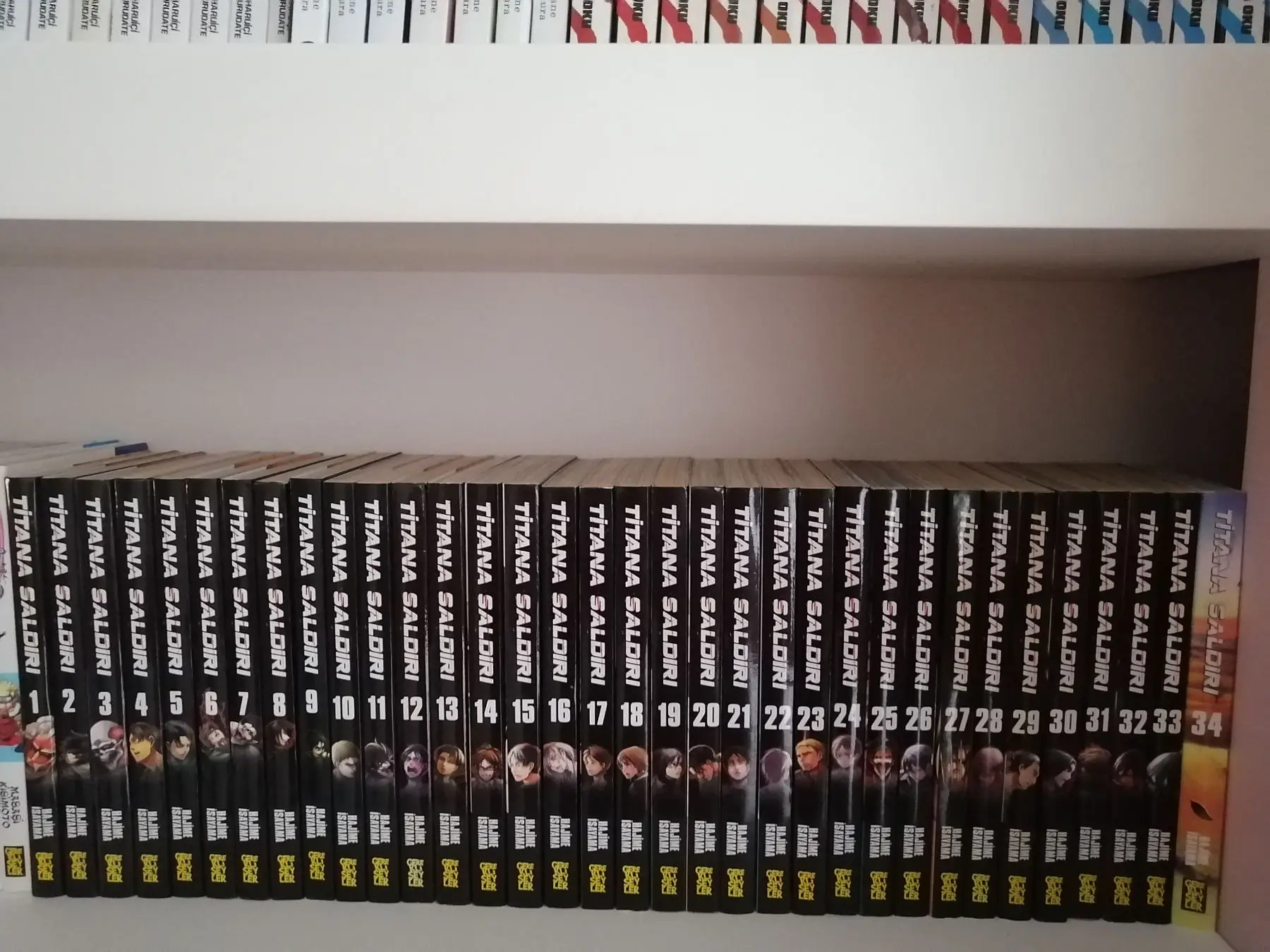 Titana saldırı 1-34 tam set attack on titan