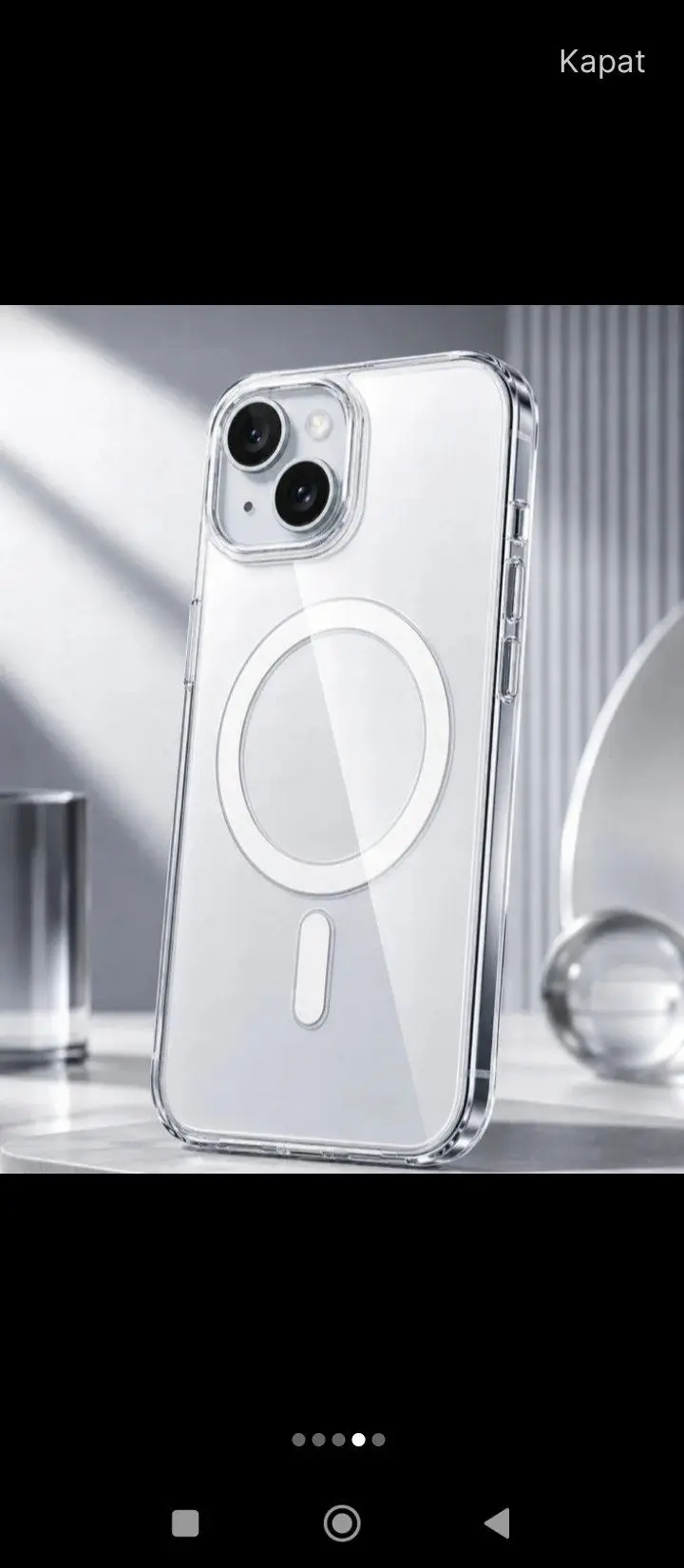 şeffaf iphone 15 kılıfı