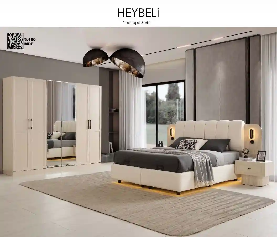 şık yatak odası takımı - heybeli serisi ilan görseli